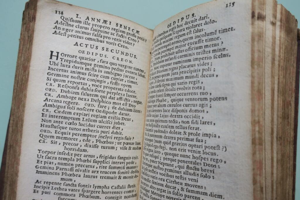 塞内加 annaei Senecae et aliorum tragoediae 袖珍本 1628年