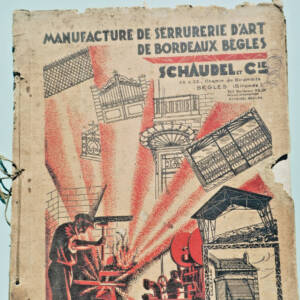 serrure Manufacture de serrurerie d'art de Bordeaux Bègles Ch. Schaudel & Cie