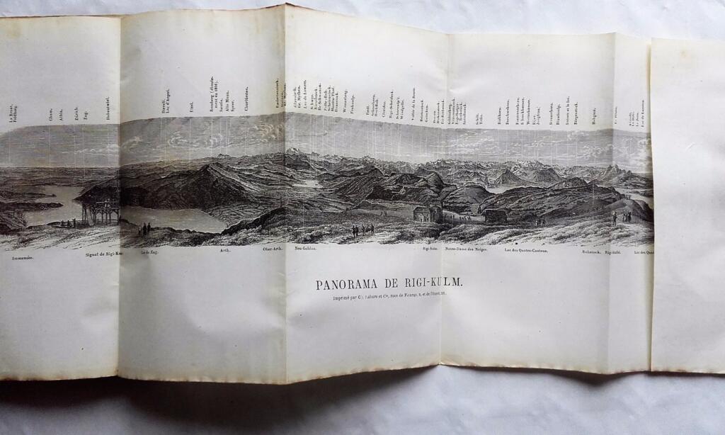 Schweizer Reiseführer mit Alpenrouten, 1865