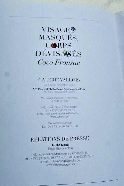 Surréalisme visages masqués, corps dévisagés COCO FRONSAC Galerie Vallois – Image 8