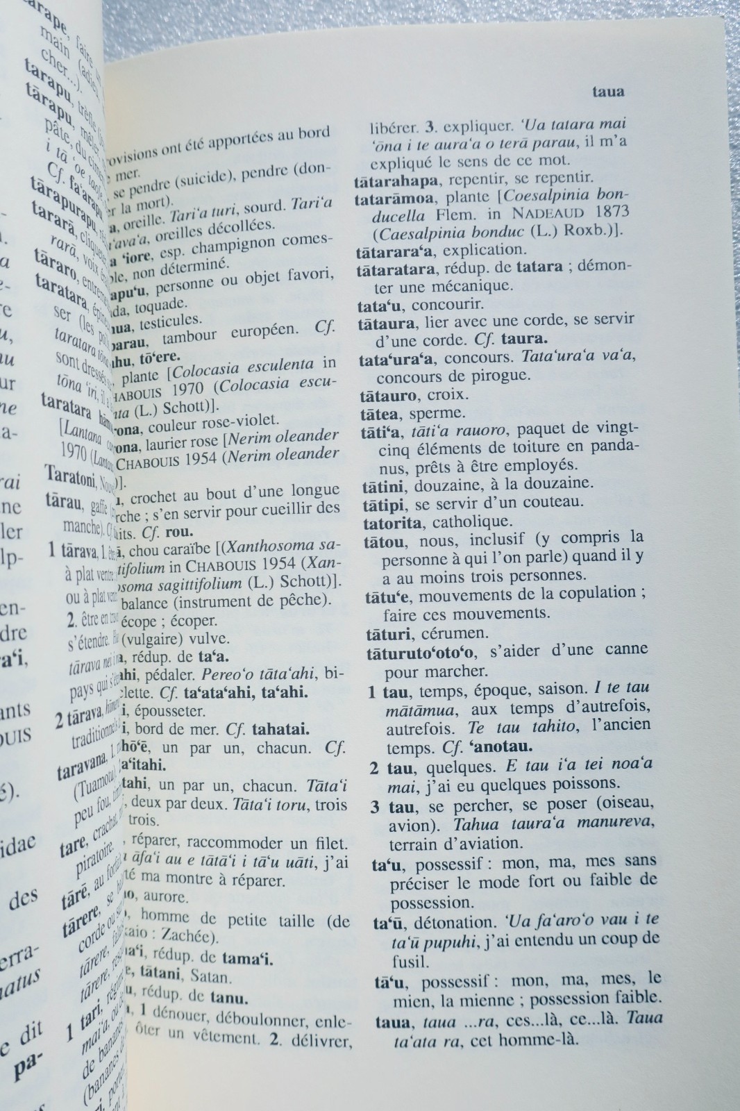 Tahiti Lemaître, Yves: Lexikon des heutigen Tahitianisch