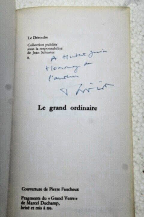 André Thirions surrealistisches Memoir mit Widmung