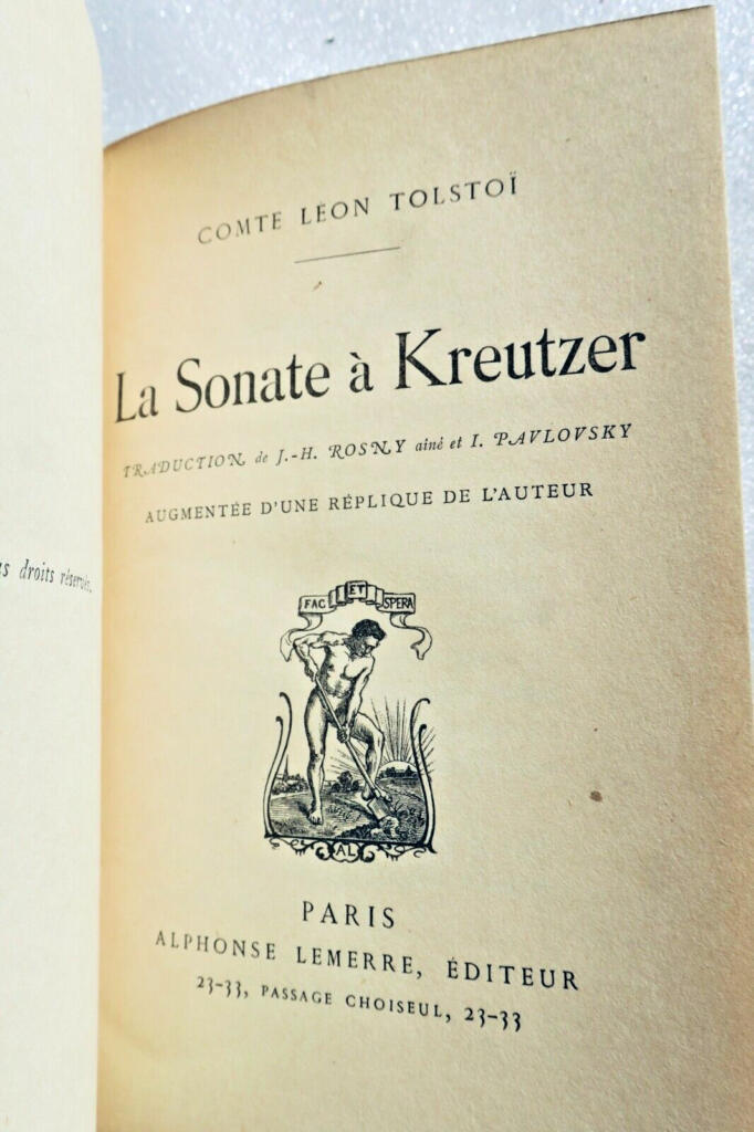 Tolstois Kreutzer-Sonate in Luxusausgabe