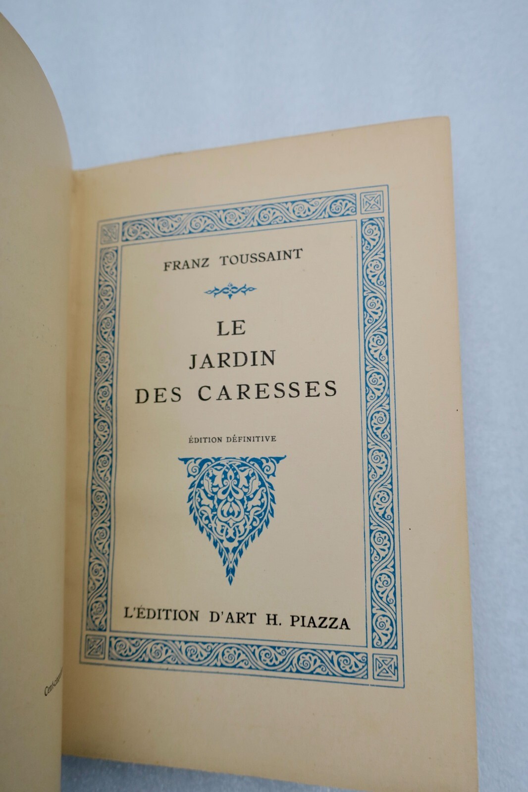 Toussaint Le jardin des caresses Editions d'Art H. Piazza – Image 5