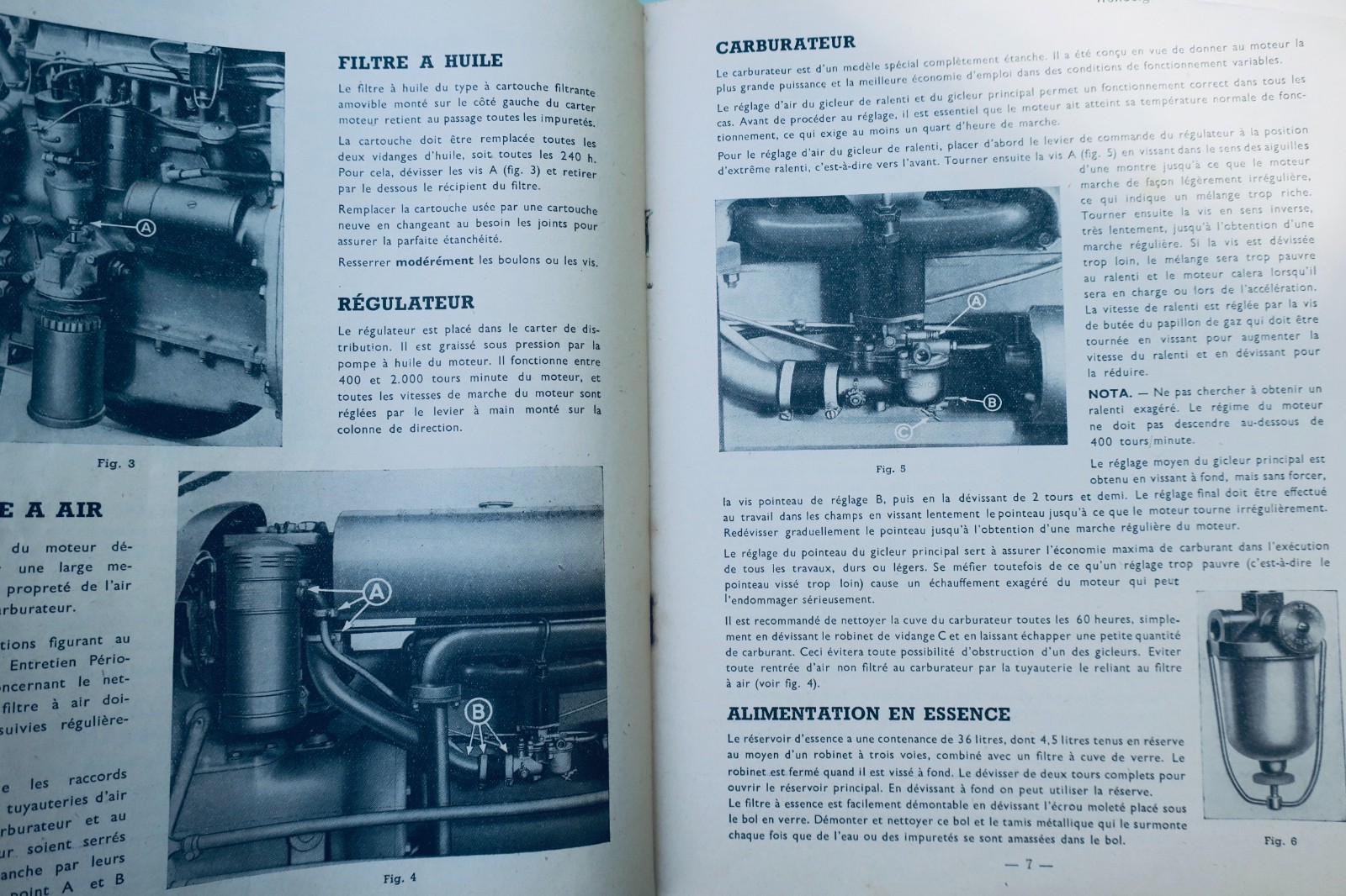 TRACTEUR FERGUSON TYPE T.E.A. 20 – BEDIENUNGSANLEITUNG