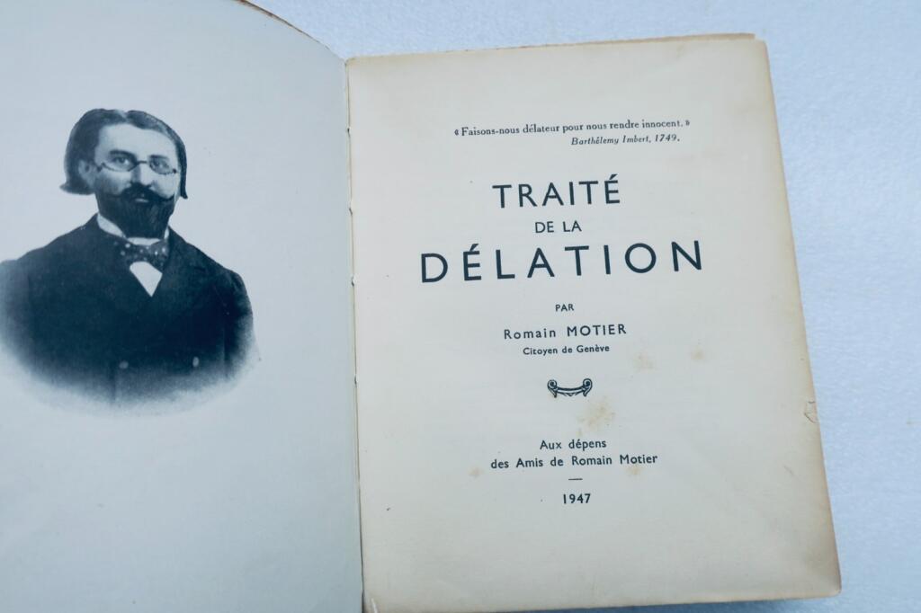 Traktat über die Denunziation von Romain Motier, Bürger von Genf