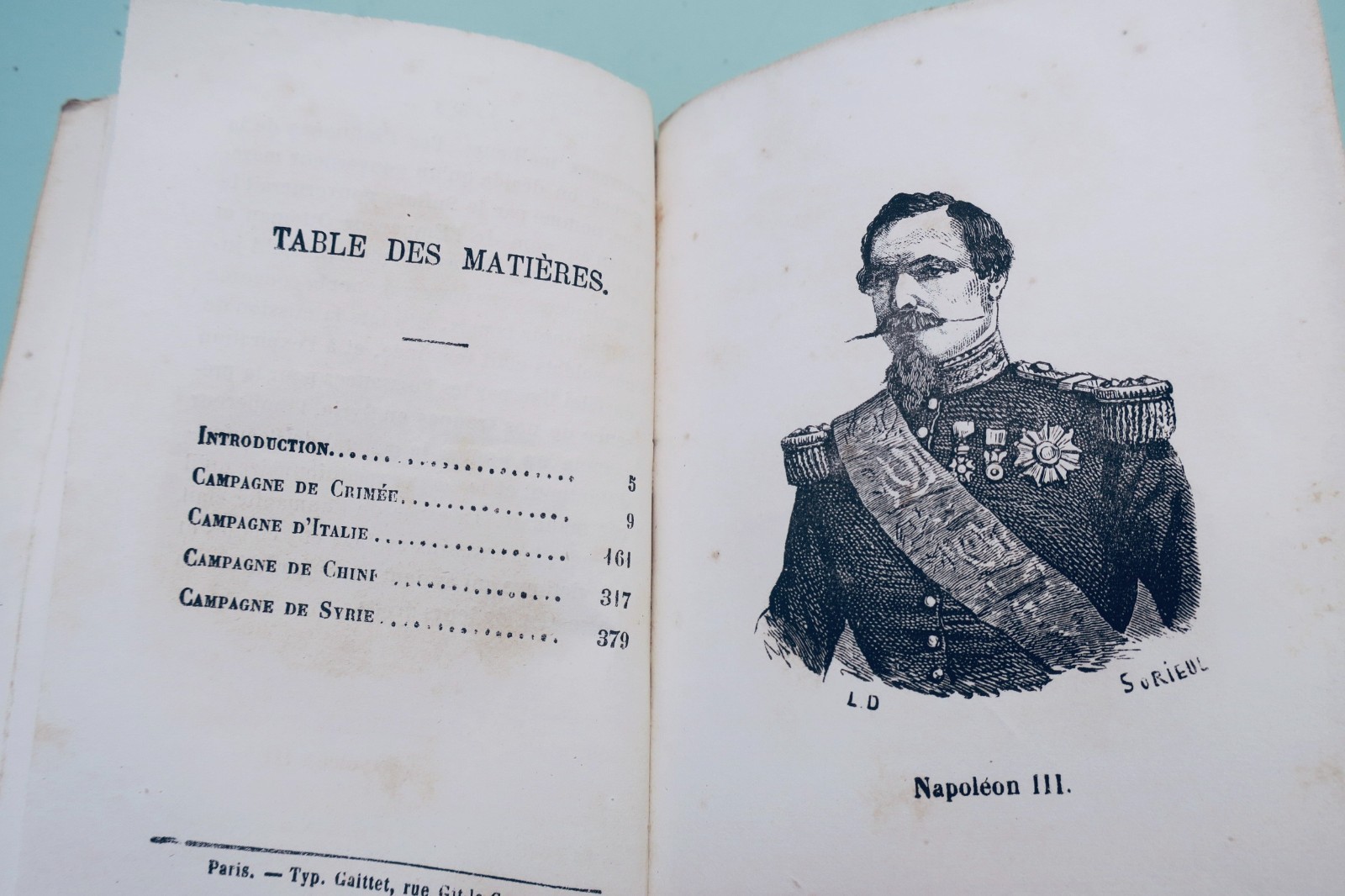 Triomphes de l'Empire par E. Muraour 1861 livre de colportage (vue 2 sur 8)