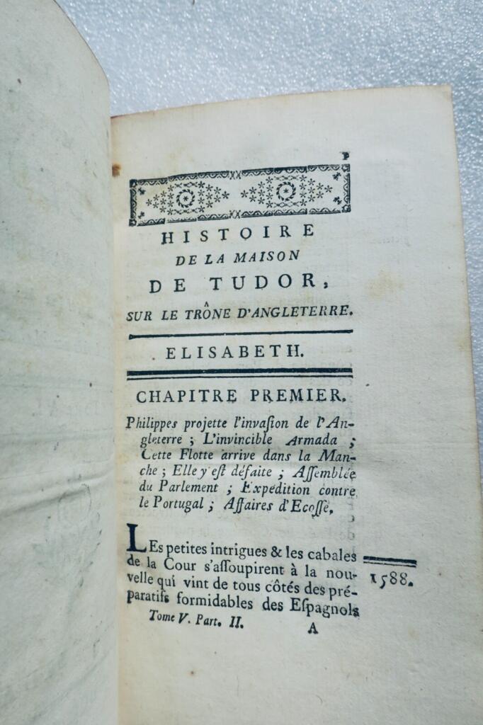 Tudor HUME (David) Histoire d’Angleterre, contenant la maison de Tudor 1763
