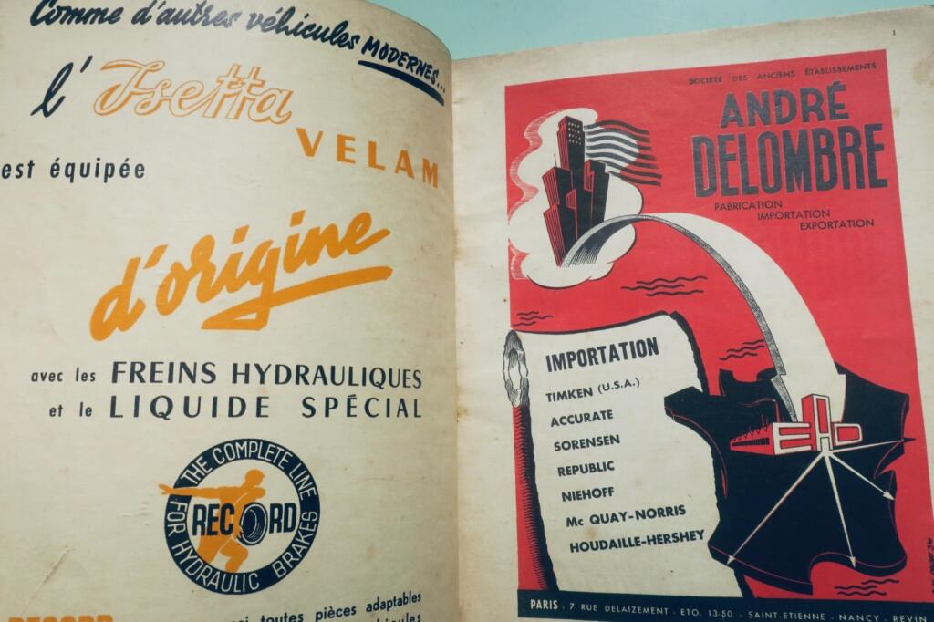 VELAM ISETTA 1956 REVUE TECHNIQUE AUTOMOBILE