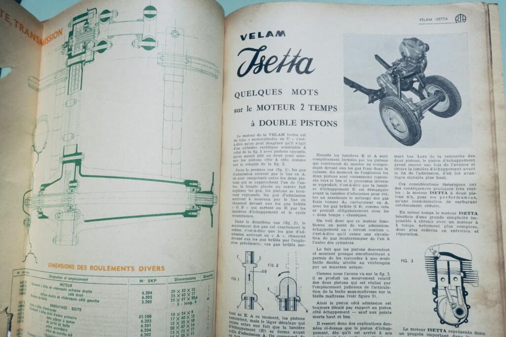 VELAM ISETTA 1956 REVUE TECHNIQUE AUTOMOBILE