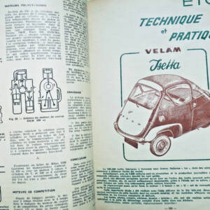 VELAM ISETTA 1956 REVUE TECHNIQUE AUTOMOBILE