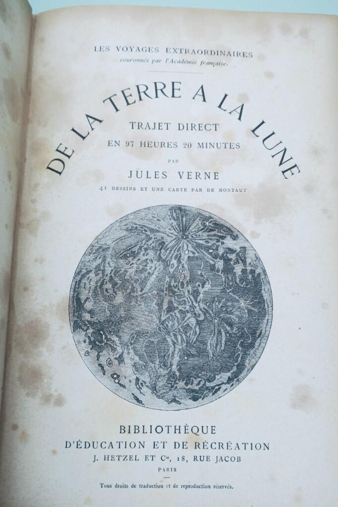 Verne De la Terre à la Lune, trajet direct en 97 heures 20 minutes Hetzel