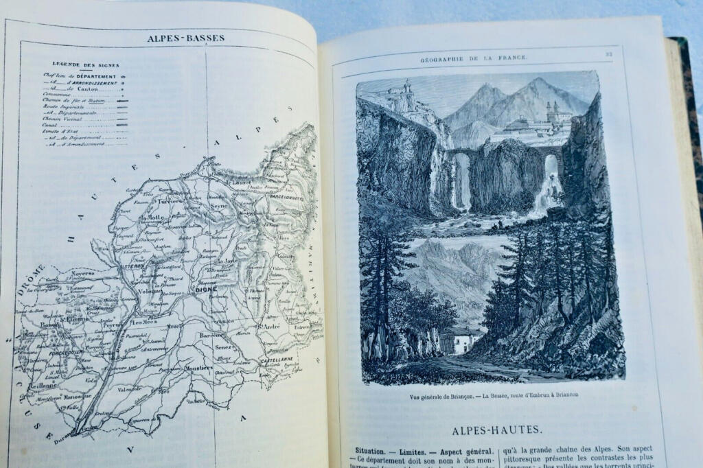 VERNE (Jules) GEOGRAPHIE ILLUSTREE DE LA FRANCE ET DE SES COLONIES Hetzel