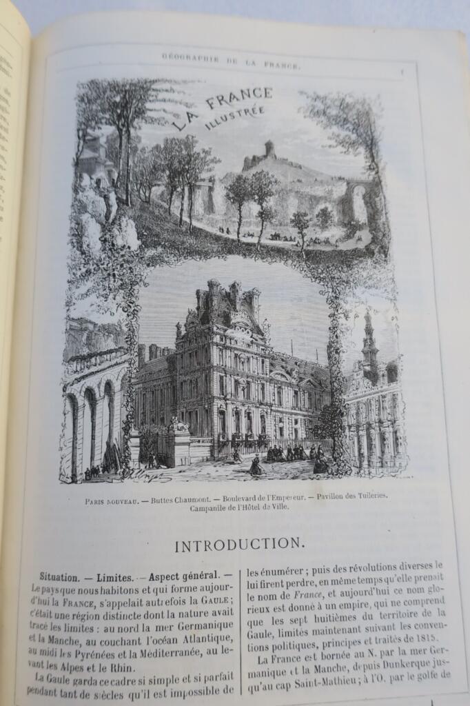 VERNE (Jules) GEOGRAPHIE ILLUSTREE DE LA FRANCE ET DE SES COLONIES Hetzel