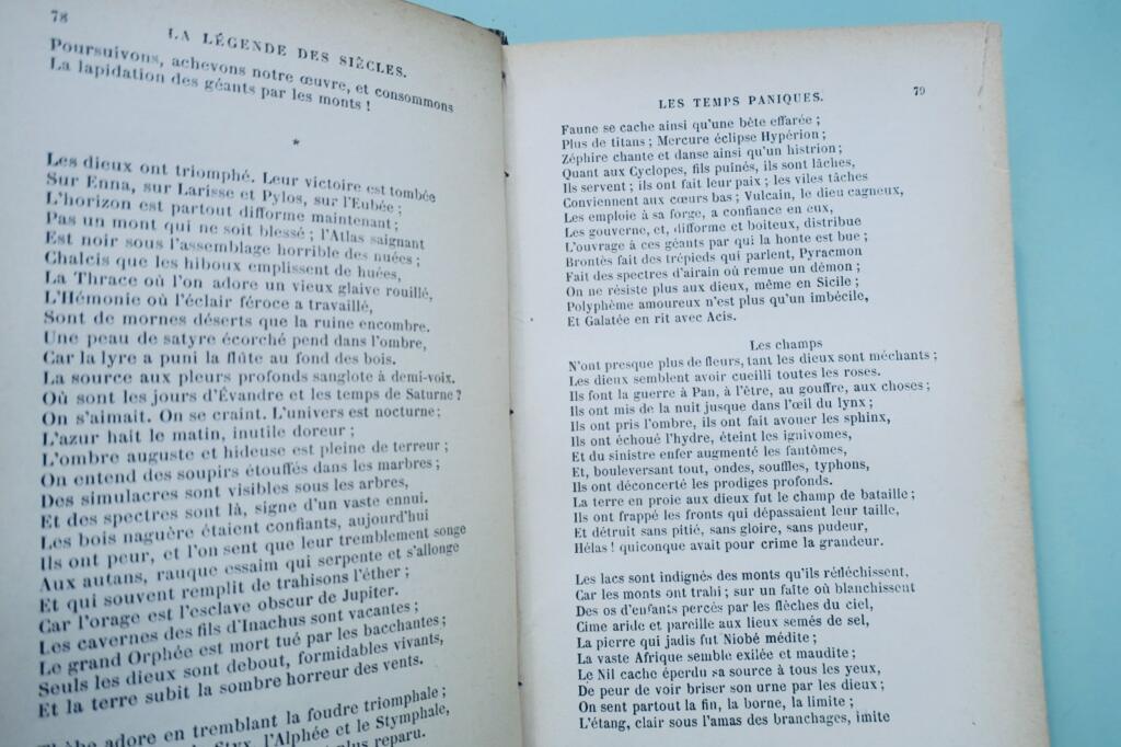 VICTOR HUGO HETZEL LA LEGENDE DES SIÈCLES école militaire