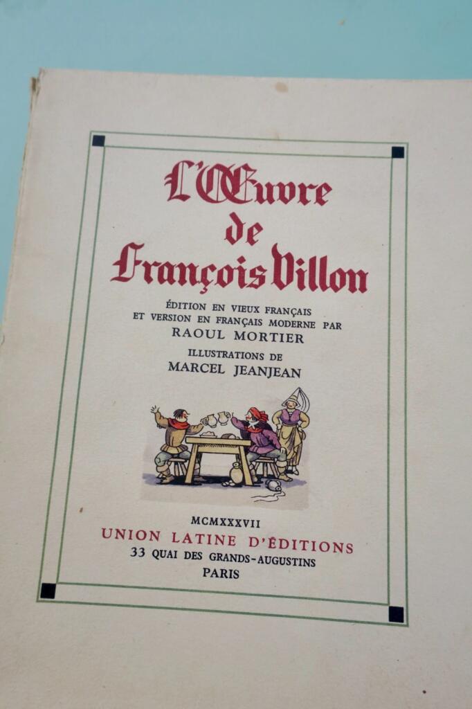 VILLON (François) illustrated old French edition by Jeanjean
