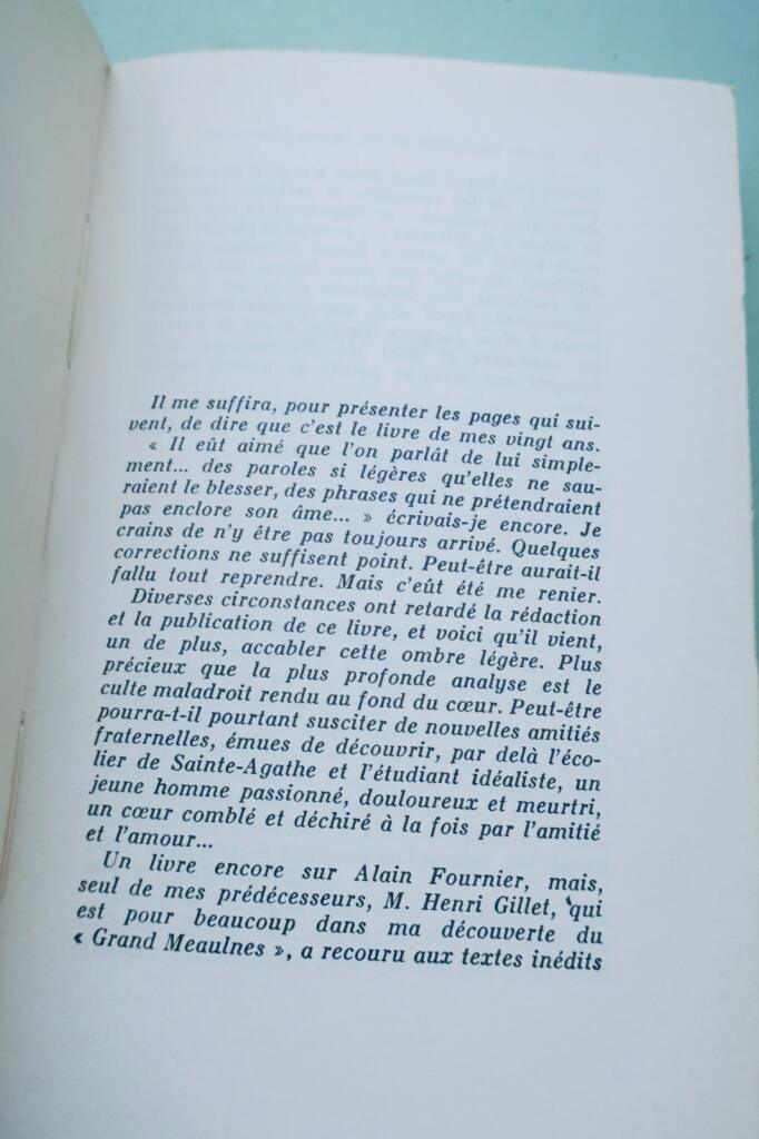 ALAIN-FOURNIER ET LE GRAND MEAULNES