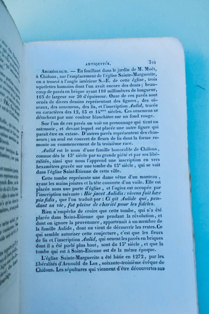 ANNUAIRE OU ALMANACH DU DÉPARTEMENT DE LA MARNE, POUR L’ANNÉE 1839
