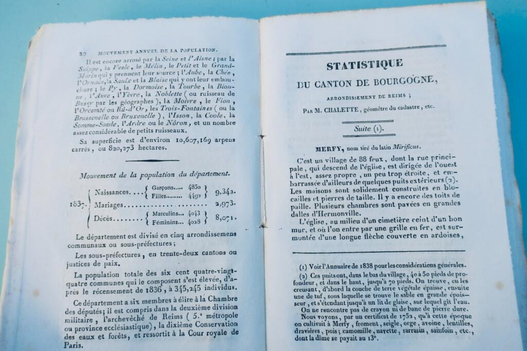 ANNUAIRE OU ALMANACH DU DÉPARTEMENT DE LA MARNE, POUR L’ANNÉE 1839
