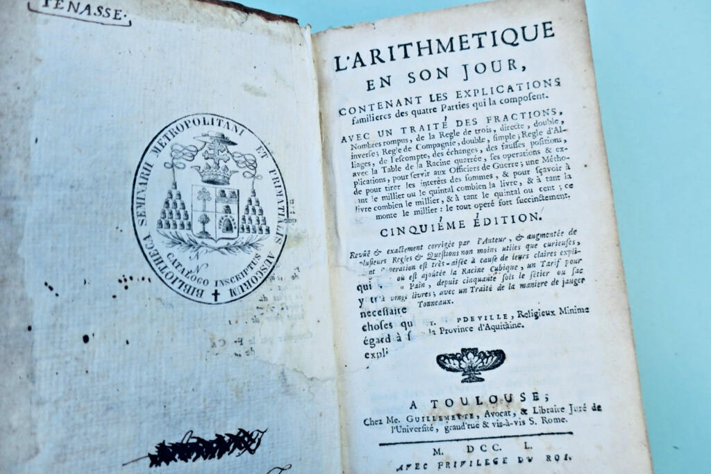ARITHMETIQUE EN SON JOUR,..COMPOSITION ET USAGE DE LA JAUGE…