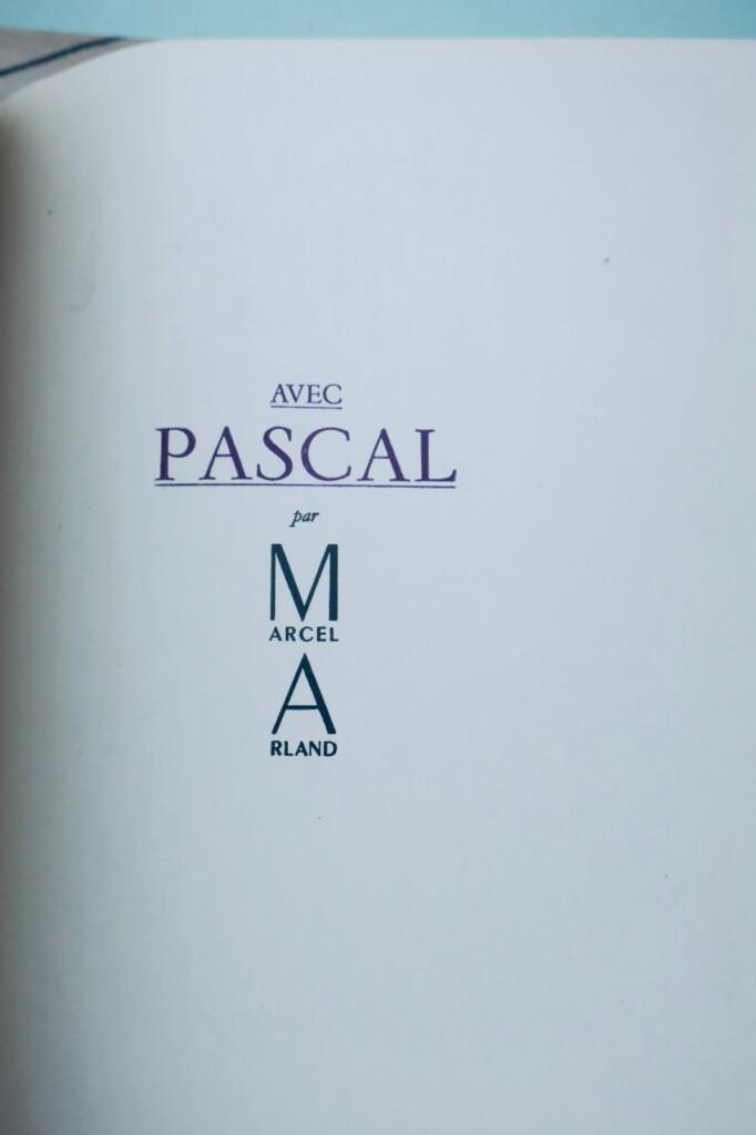 ARLAND (Marcel) Avec Pascal