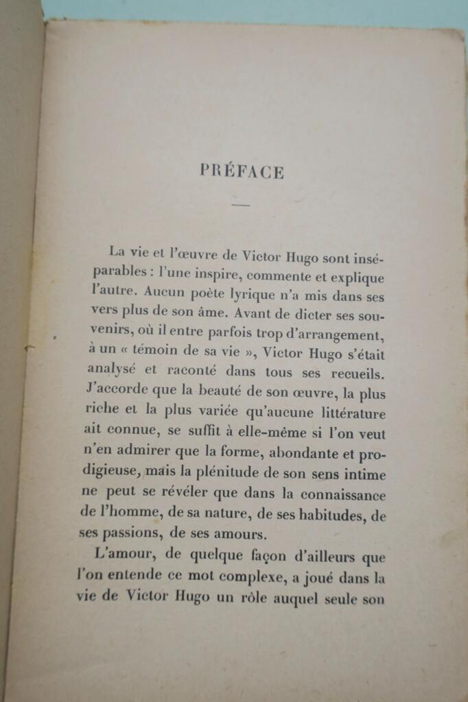 Louis Barthou. The Loves of a Poet. Unpublished Documents on Victor Hugo