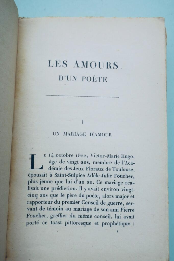 Louis Barthou. The Loves of a Poet. Unpublished Documents on Victor Hugo