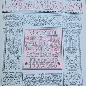 basque COLAS La tombe basque, Sammlung von Grabinschriften 1923