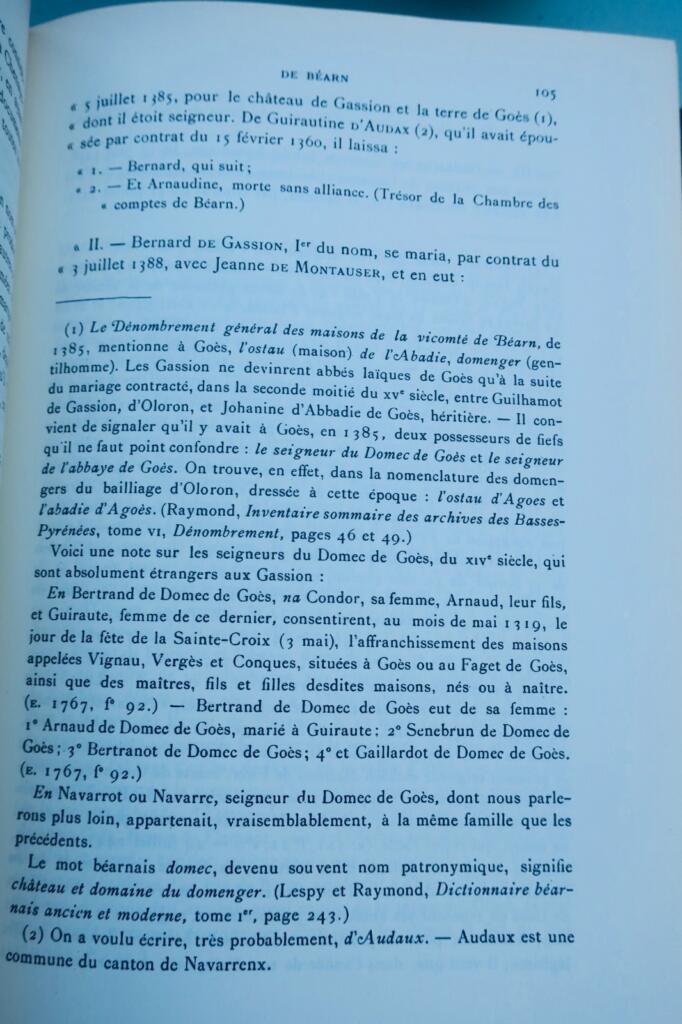 béarn DUFAU DE MALUQUER Armorial de Béarn 1696 -1701