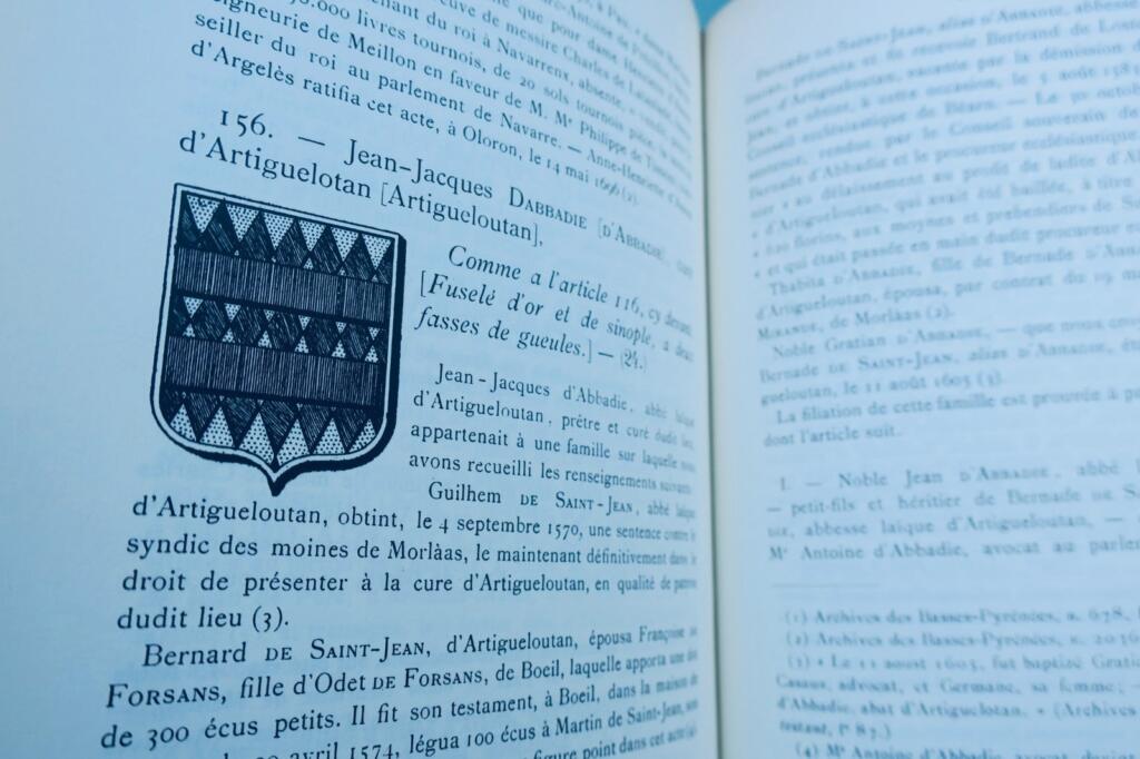 béarn DUFAU DE MALUQUER Armorial de Béarn 1696 -1701