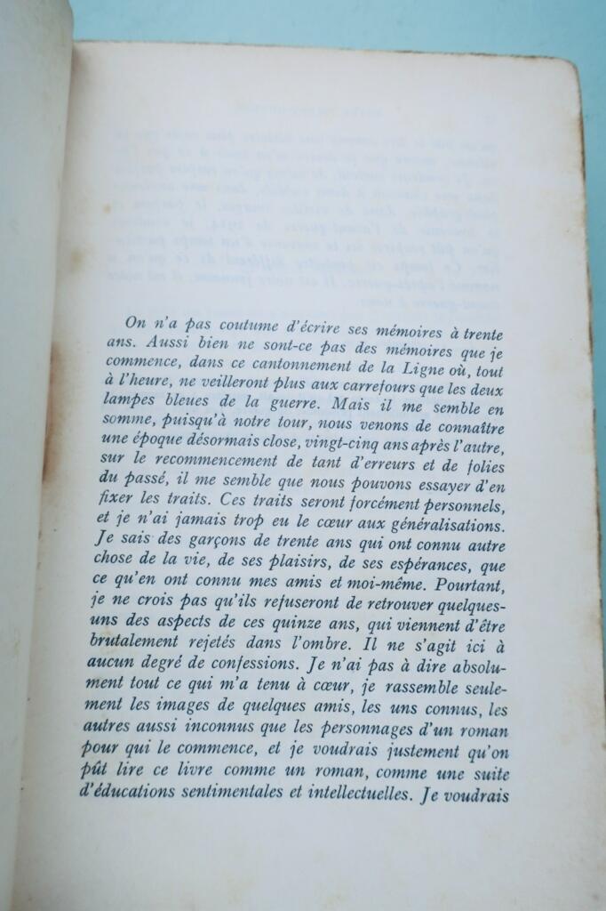 Brasillach (Robert) Notre avant guerre 1941 sur Alfa