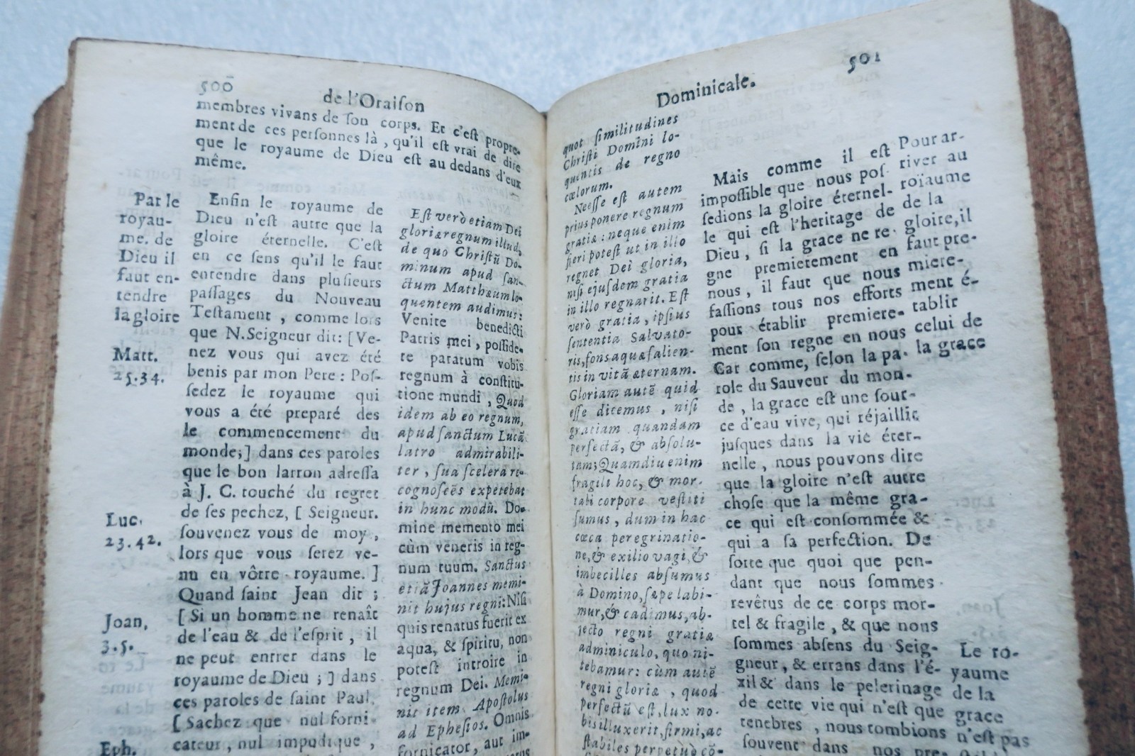 catechisme du Concile de Trente, latin-françois 1685 (vue 2 sur 7)