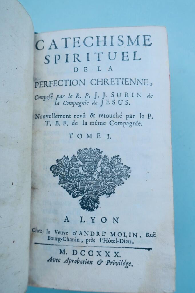 catéchisme spirituel de la perfection chrétienne 1730