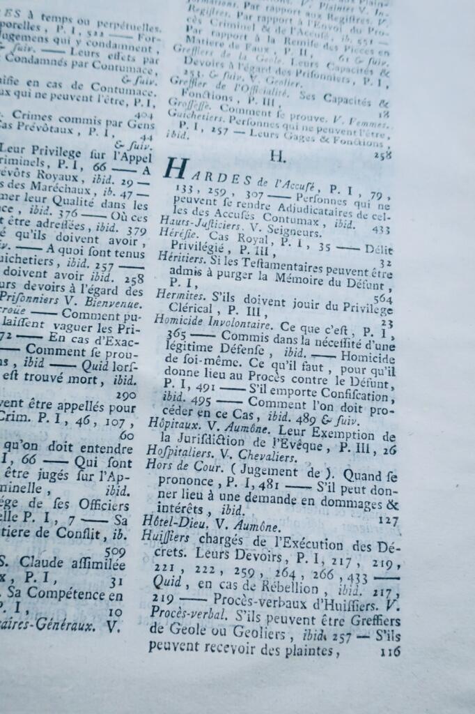犯罪法典 Muyart de Vouglans INSTRUCTION CRIMINELLE, SUIVANT LES LOIX ET 1767