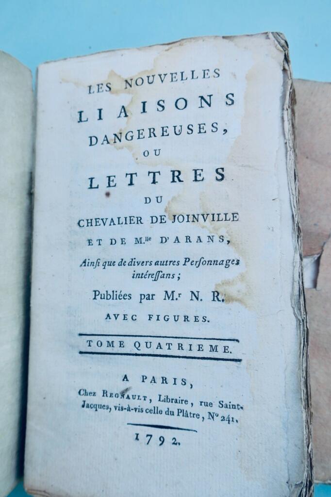 curiosa les nouvelles liaisons dangereuses Regnault 1792