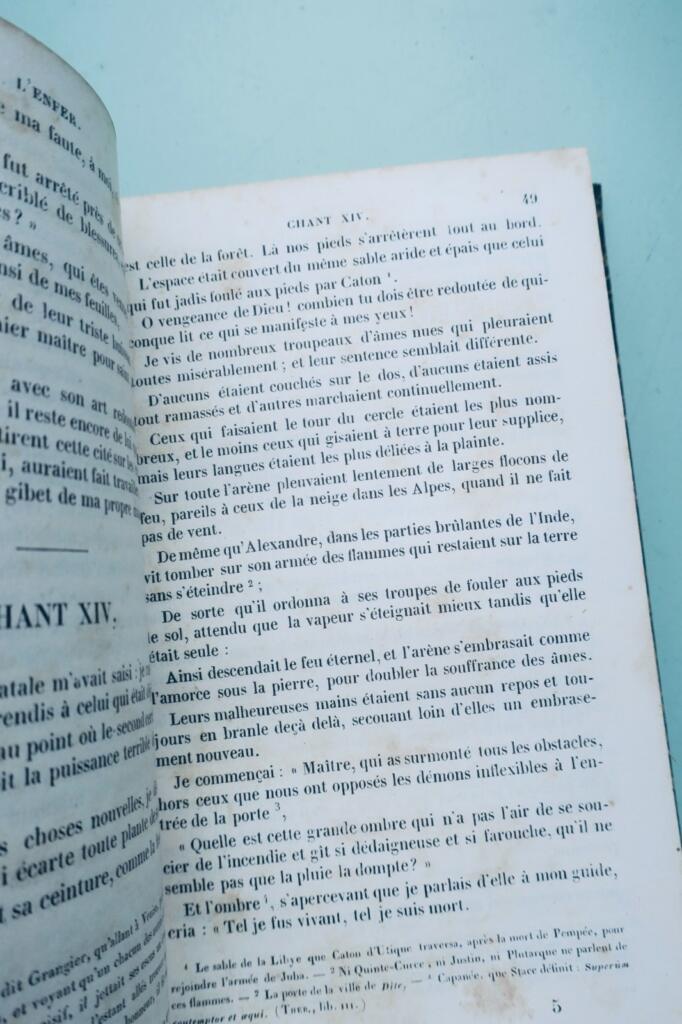 DANTE Alighieri Oeuvres CHARPENTIER LA DIVINE COMÉDIE 1841