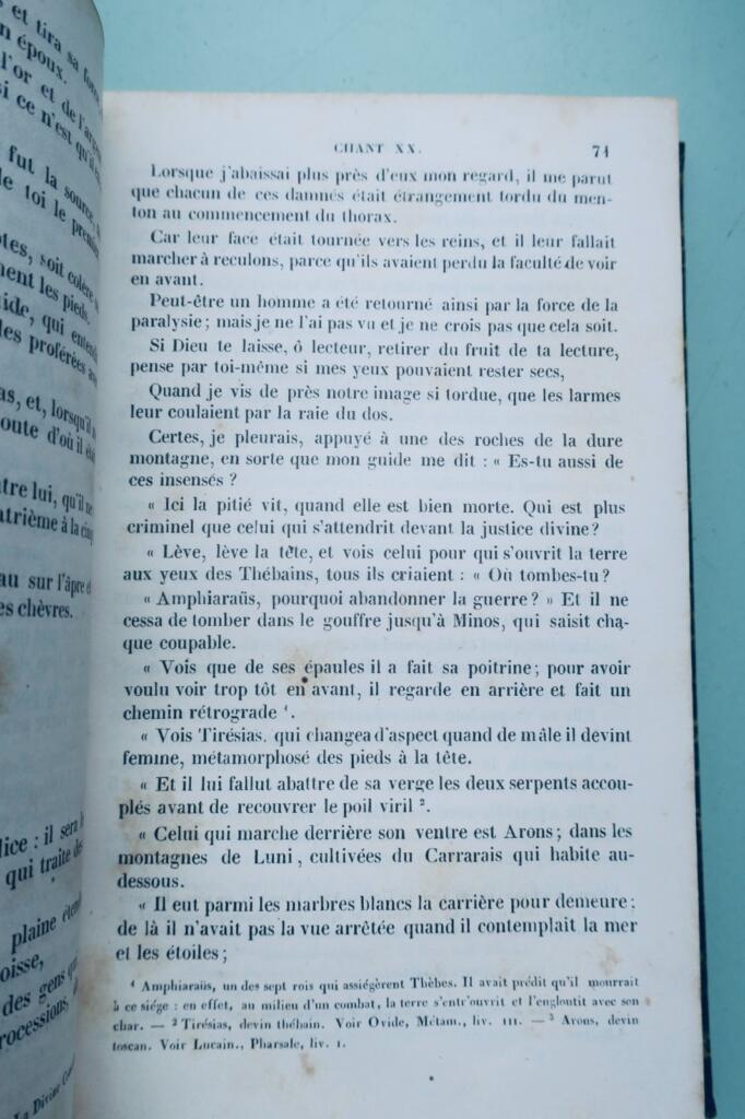 DANTE Alighieri Oeuvres CHARPENTIER LA DIVINE COMÉDIE 1841