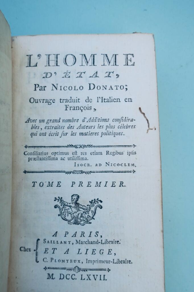 DONATO L’Homme d’Etat 1767