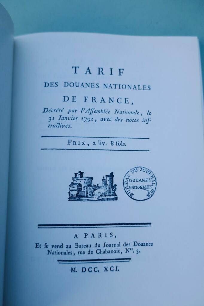 douane Administration des Douanes en France sous la révolution