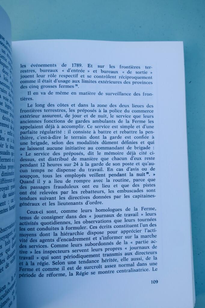 douane Administration des Douanes en France sous la révolution