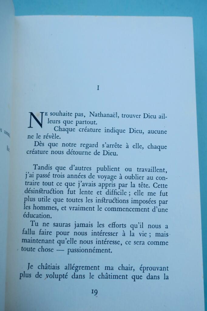 André Gide. Die Speisen der Erde und die neuen Speisen