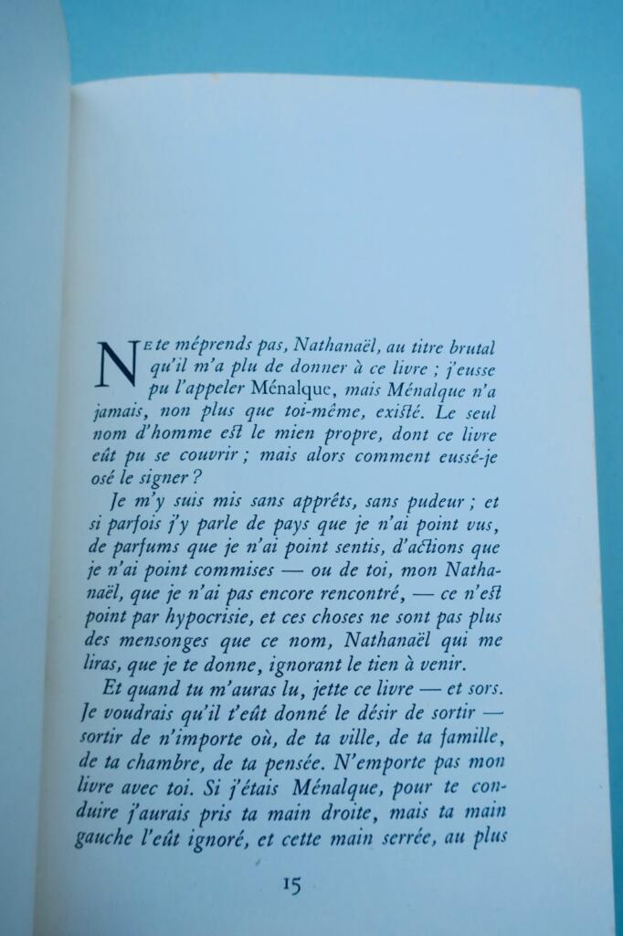André Gide. Die Speisen der Erde und die neuen Speisen