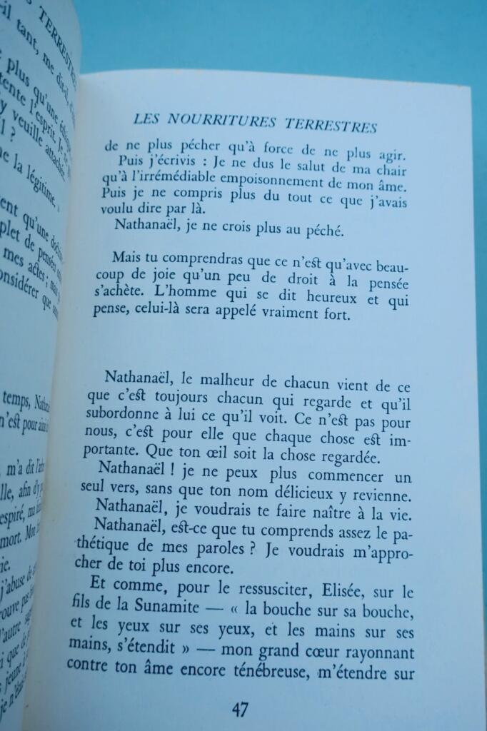 André Gide. Die Speisen der Erde und die neuen Speisen