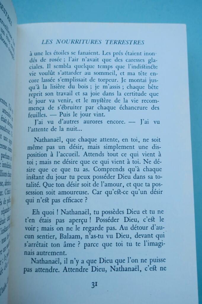 André Gide. Die Speisen der Erde und die neuen Speisen
