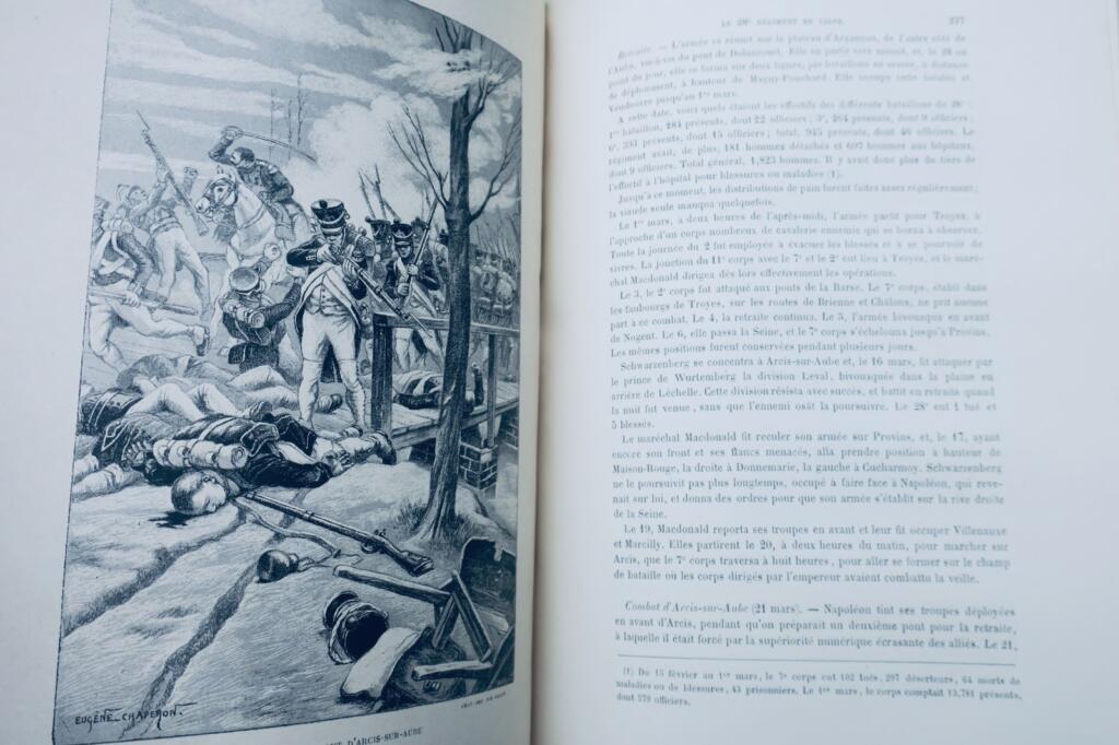 guerre lieutenant Emile LE 28e DE LIGNE. Historique du Régiment, d&rsquo;après les doc