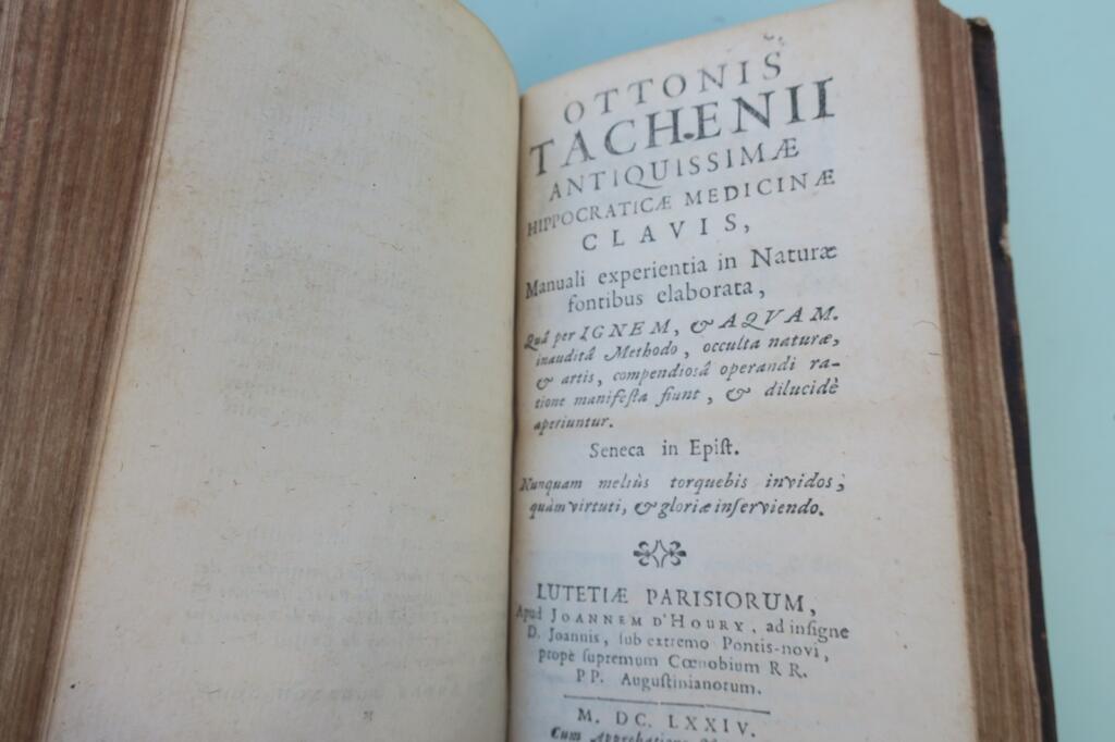 hippocrate Tachenii Hippocrates chymicus, omnibus à mendis vindicatus… 1673