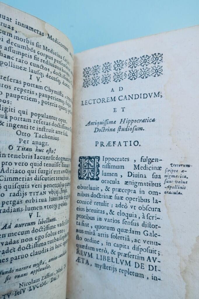 hippocrate Tachenii Hippocrates chymicus, omnibus à mendis vindicatus… 1673