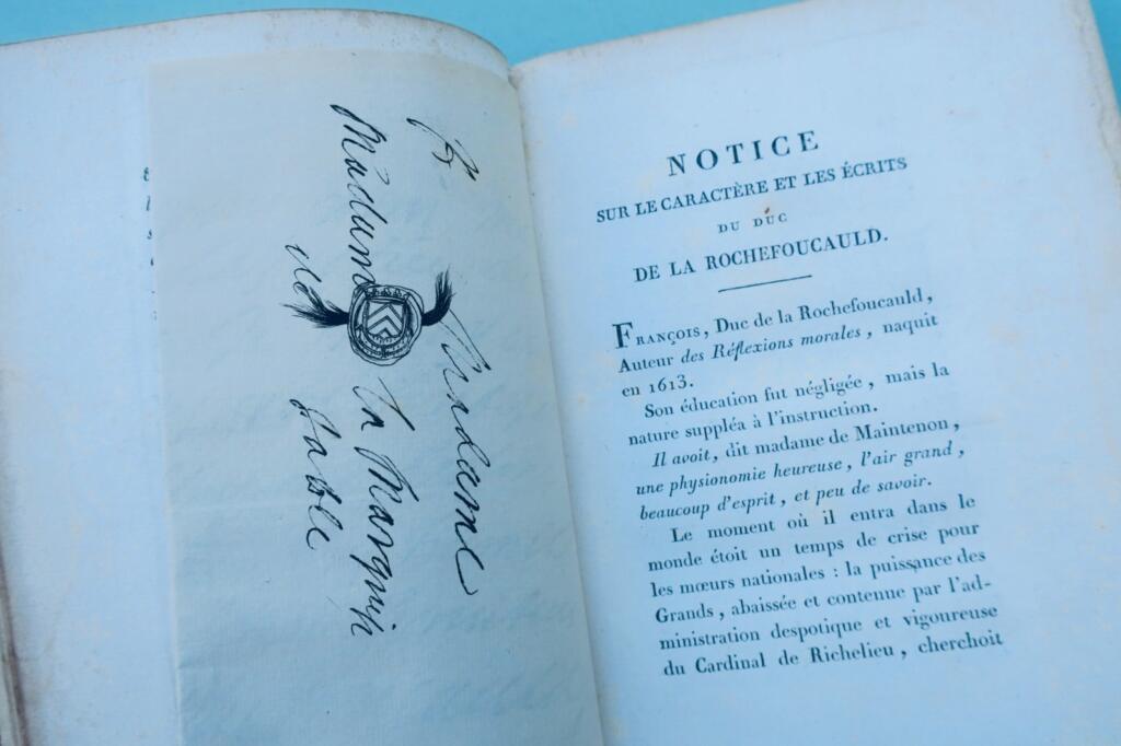 La Rochefoucauld, Duke of Maxims and moral reflections