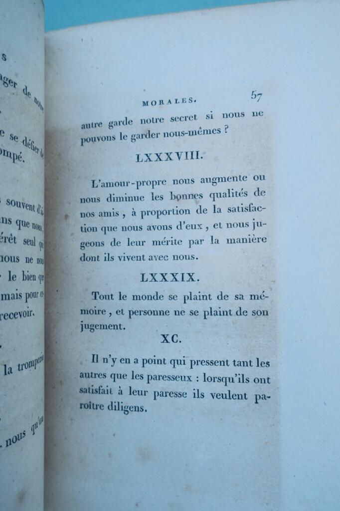 La Rochefoucauld, Duke of Maxims and moral reflections