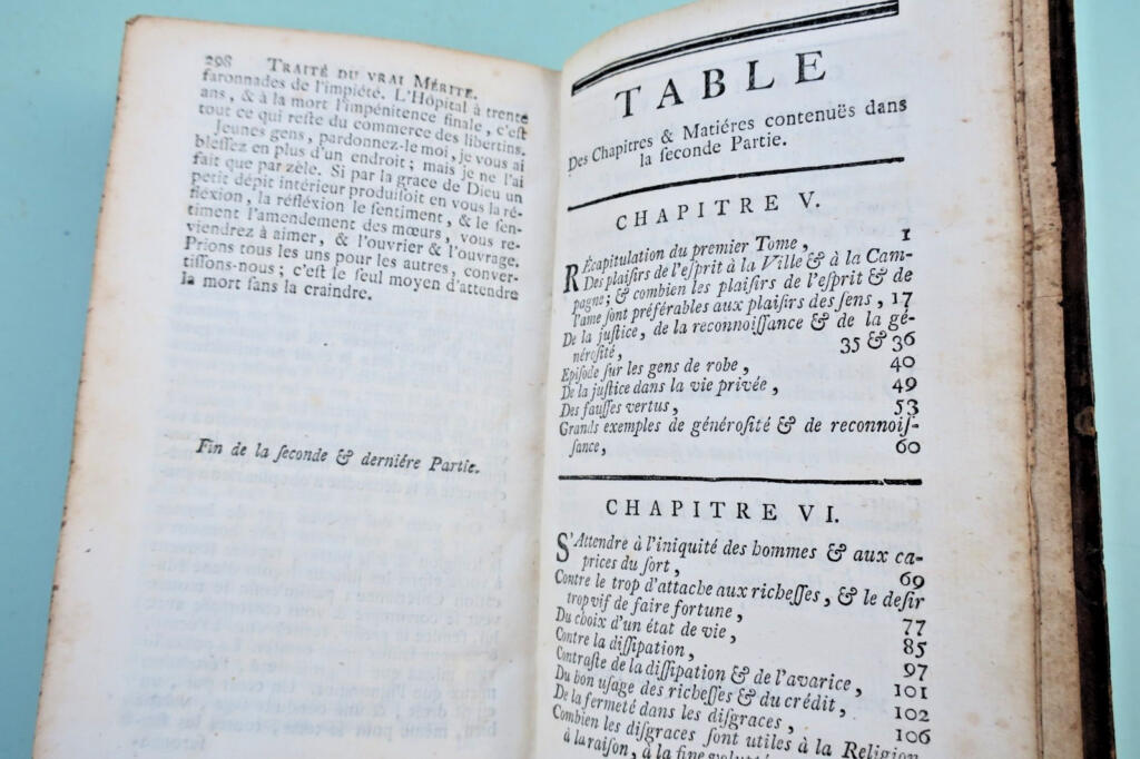 LE MAITRE de CLAVILLE Traité du vrai mérite de l’homme 1742